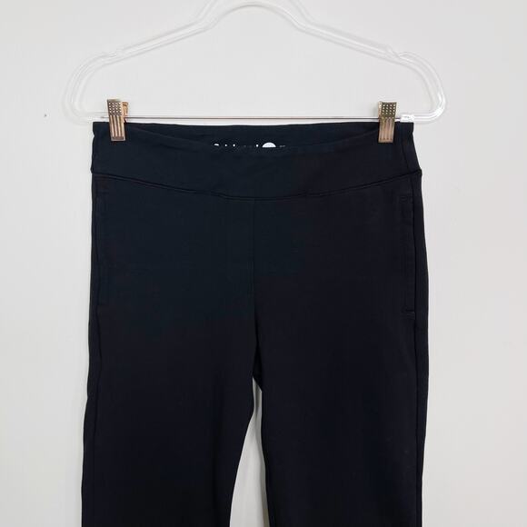 Betabrand Dress Pant Yoga Pants Black Medium Boot Cut Classic Zip Pocket Stretch - Picture 3 of 11